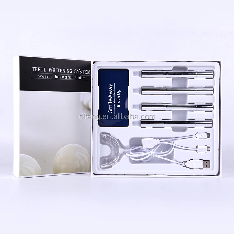 Factory price oem teeth whitening pen kit with led light