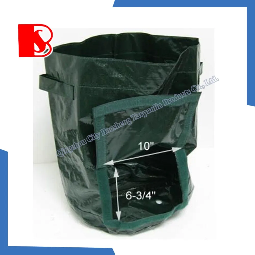 Vegetable Plastic Garden Plant Bags,garden Waste Bag Holders Made With 