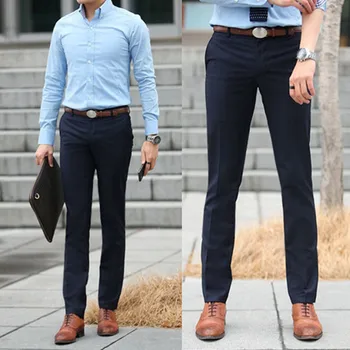 Wholesale Mens pants high quality Straight men's business casual