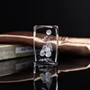 50*50*80mm Best Selling Crystal Christmas Gifts 3D Laser Engraved Crystal Cube