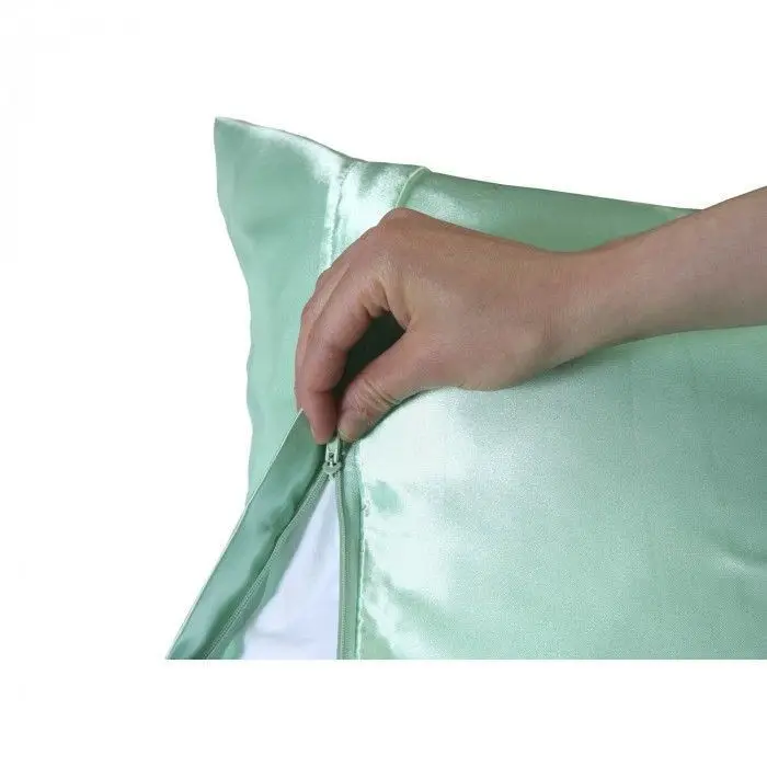 Solid Color 100 Polyester Shiny Satin Pillowcases Buy Satin