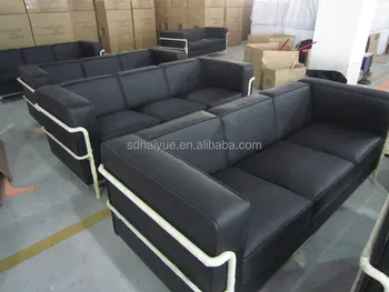 Le Corbusier Chair Lc2 Sofa Whole Hotel Lobby Full Leather 2 Seater And 3 On