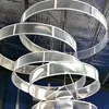 2018 Star spring latest wedding deco of PVC 5 rings ceiling hanging drop wedding party props