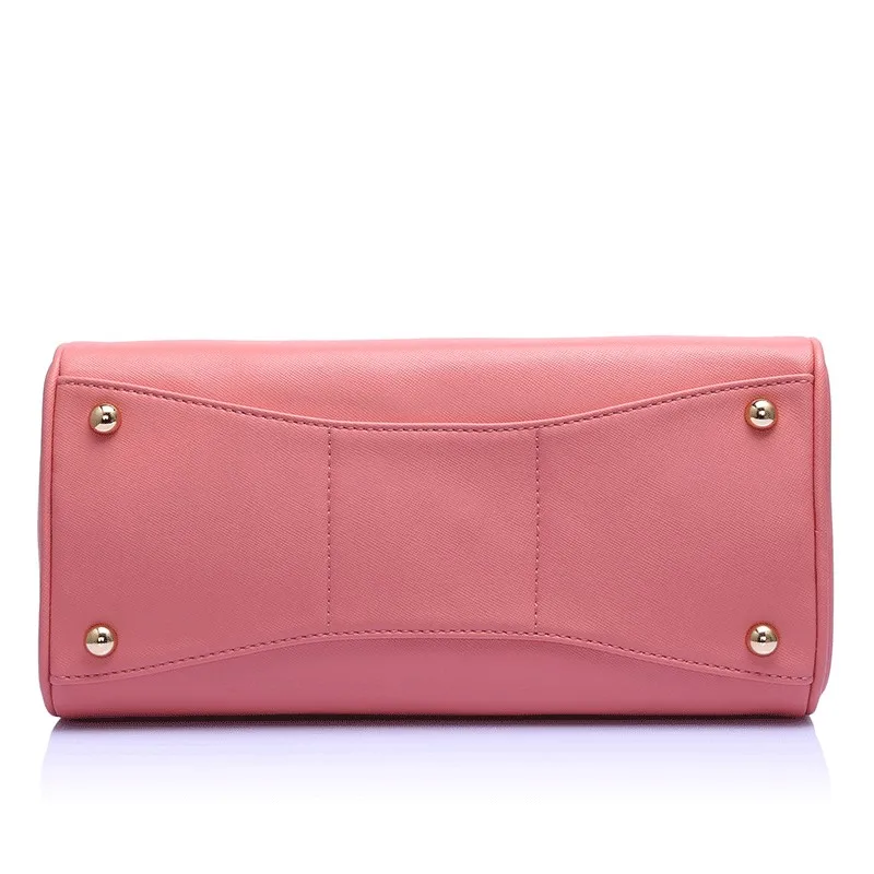 CC2029A-Classic style women designs PU leather Pink color hot sale handbags