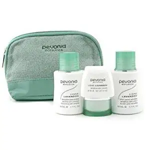 Pevonia Botanica - Your Skincare Solution Sensitive Skin Set: Cleanser 50ml + Lotion 50ml + Cream 20ml + Bag 3pcs+1bag