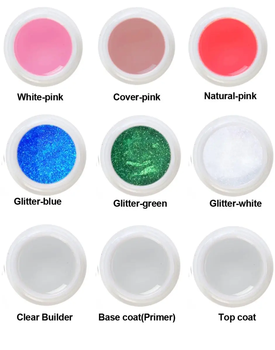12pcs VEN fashion Soak Off UV LED Nail Gel Builder 16g 7 Colors for Choice