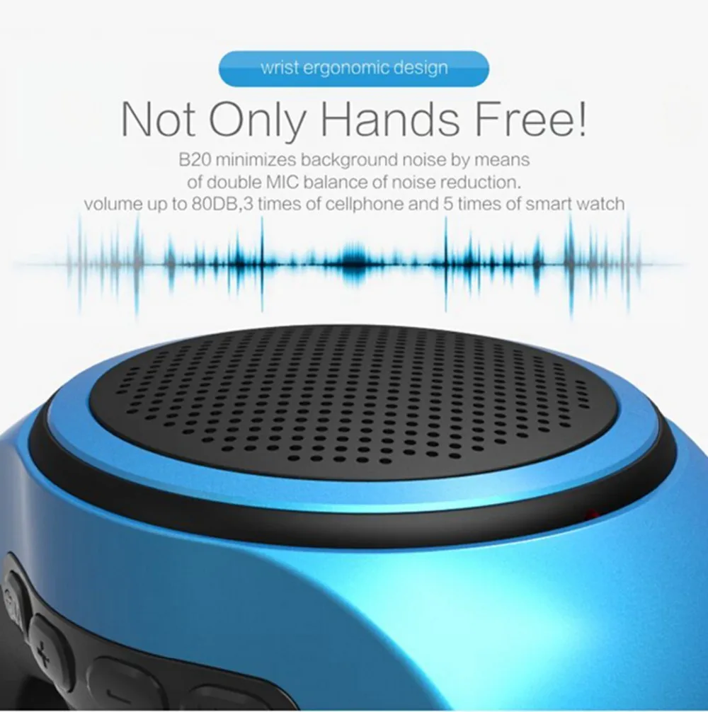 Smart wristband watch speaker mine wireless hands-free mini speaker 3w - ANKUX.COM