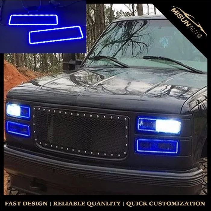 Misun Auto Led Angel Eye Light Kit Gmc Obs 19891999 Headlight Buy