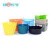 Wholesale Eco-friendly Colorful Round PE Plastic Bucket, Plastic Flexible Tub