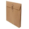 Recycle custom a4 size kraft paper string tie envelopes with your logo