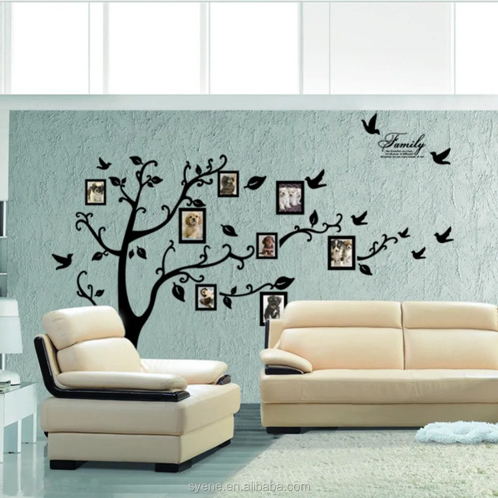 3d 180*250cm Xl Tree Photo Frame Wall Stickers Removable Vinyl Home