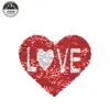 Flip sequins patch heart up and down turn over patches for clothing change color diy deal with it clothes stickers#L12050