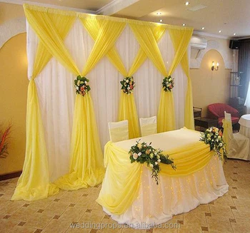 Customize Romantic Backdrop Curtain Drape Fabric Wedding Hall