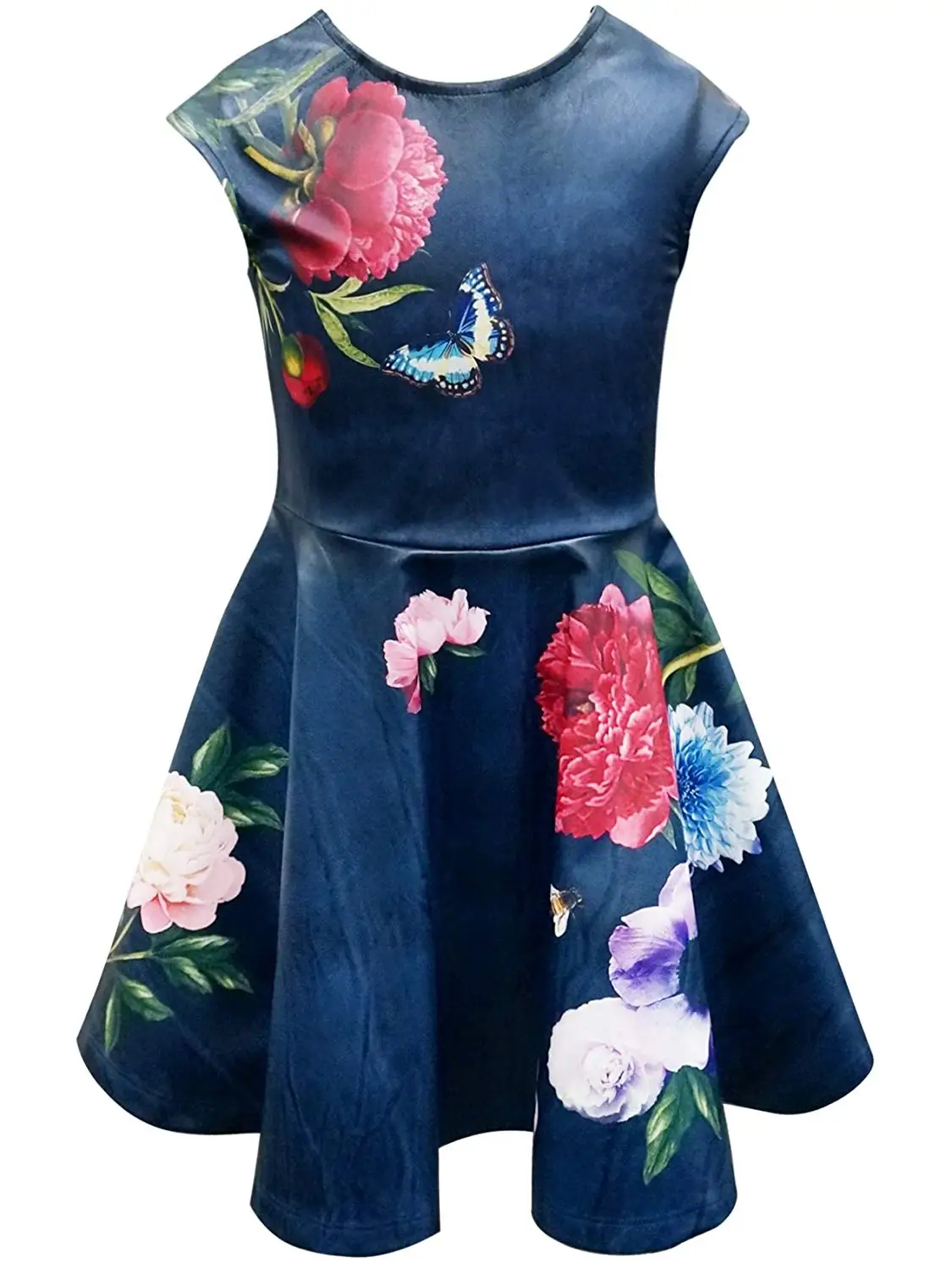 Hannah Banana Big Girls Tween Faux Leather Party Dress, 7-16