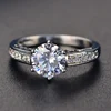 6 Prong Setting Type and Women's Gender cubic zirconia ring