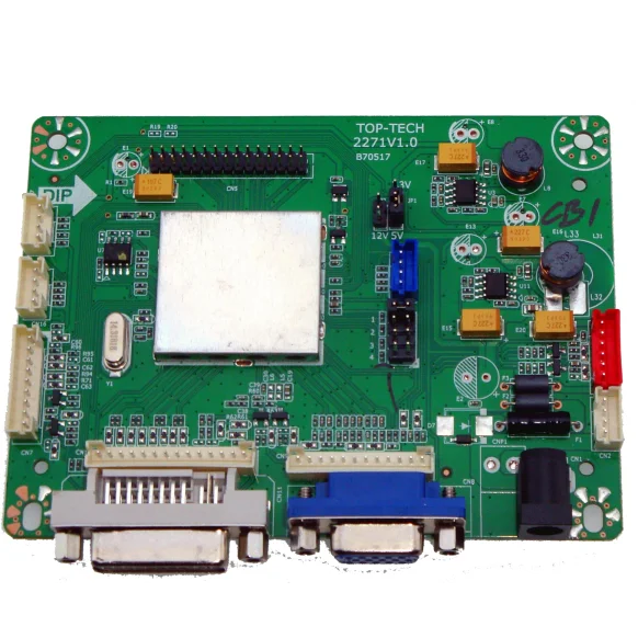 VGA DVI input TFT LCD monitor driver board