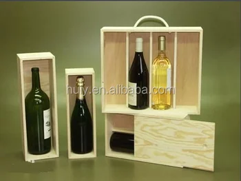 unfinished wood wine box