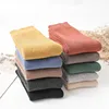 New arrival plain color terry women socks, 100% cotton warm towel thick socks