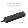 Chicoyo Manufactured Remote Control Extension Socket Black 3 Outlets US Plug Multi Extension Cord Power Strip