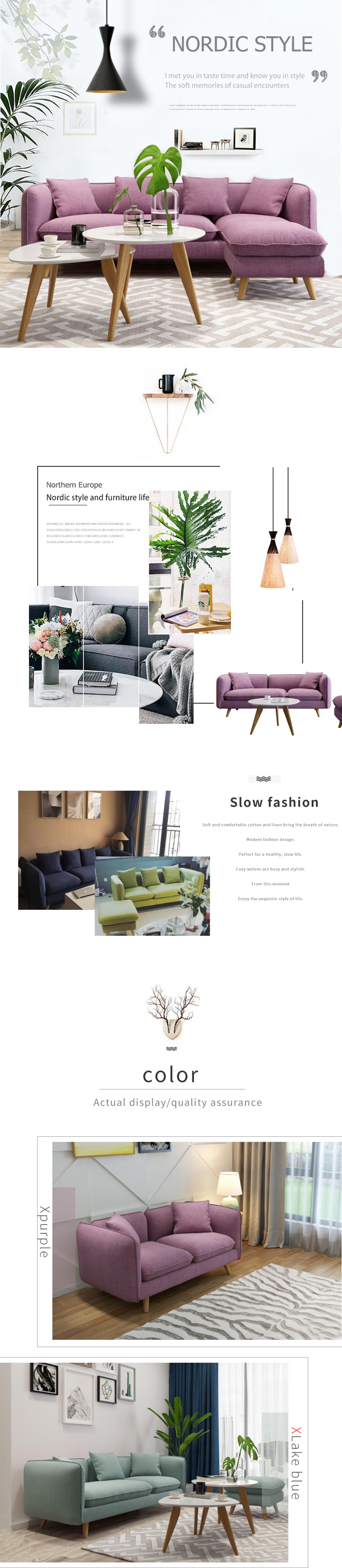 Top Quality Home Furniture Application New L Shaped Room Sofa Designs