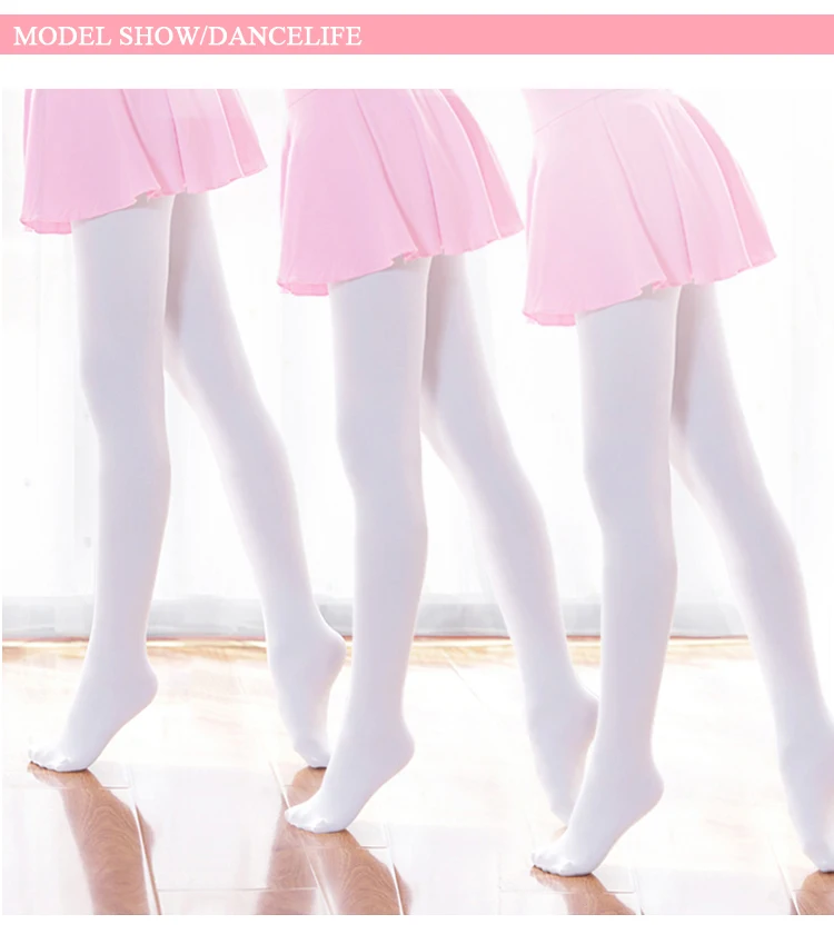 Ballet Show Ballroom Dance Light Pink or White Tights Pantyhose