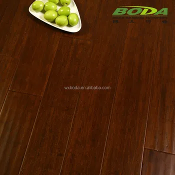 Handscraped Strand Woven Bamboo Flooring 14mm Thickness Roma