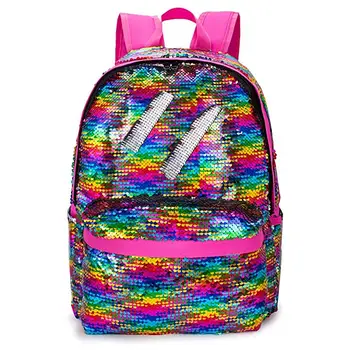 sequin school backpack