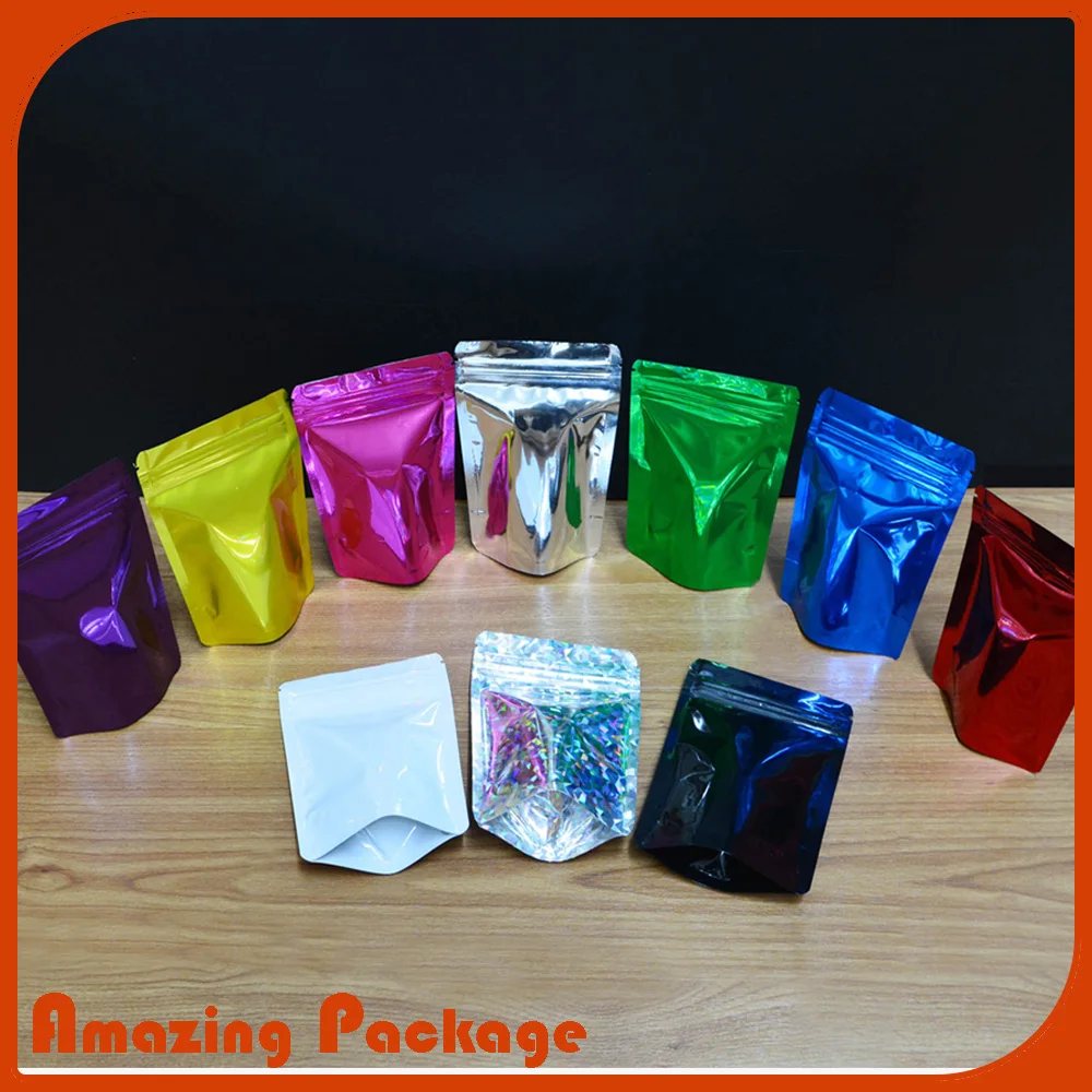 Custom Printing Eighth Ounce Black/clear Barrier Bags Packaging Bag