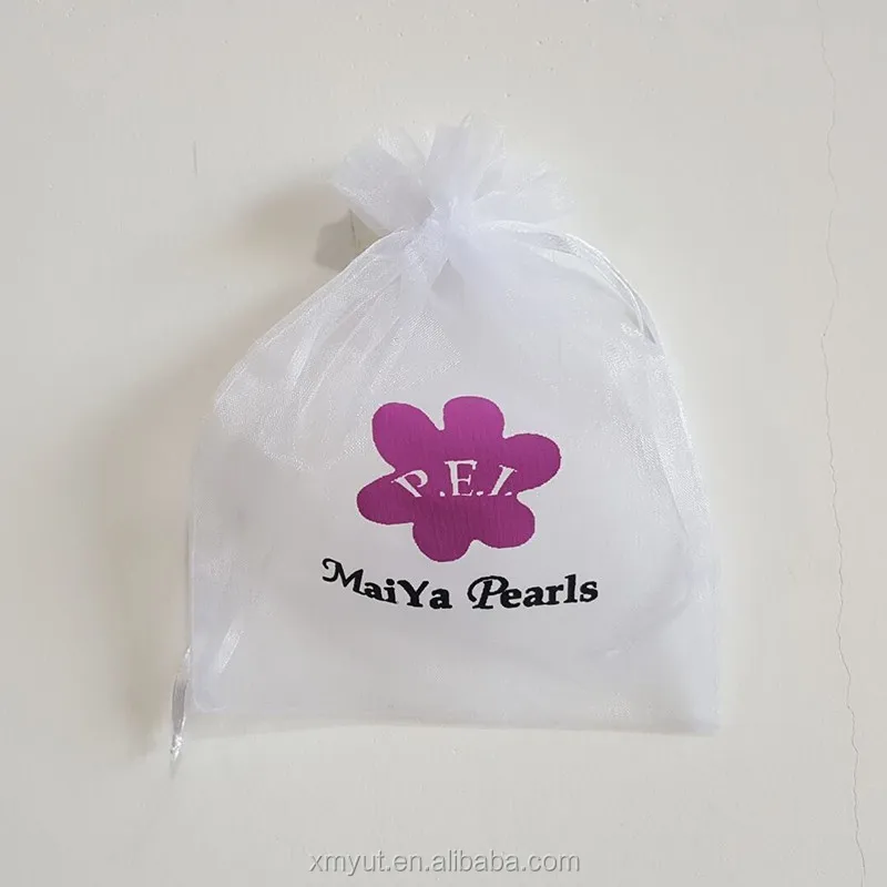Organza Gift Bag Grey Color or Customized Acceptable Drawstring Recyclable Accept