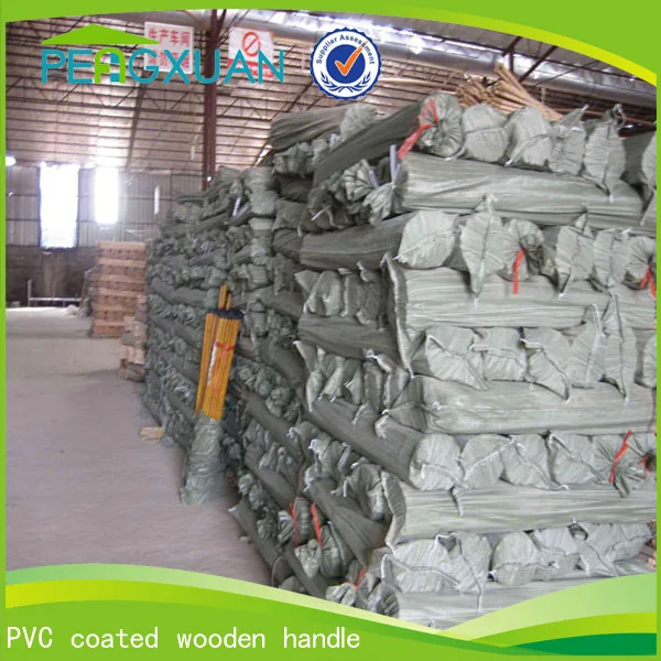 600x600PVC coated wooden handle