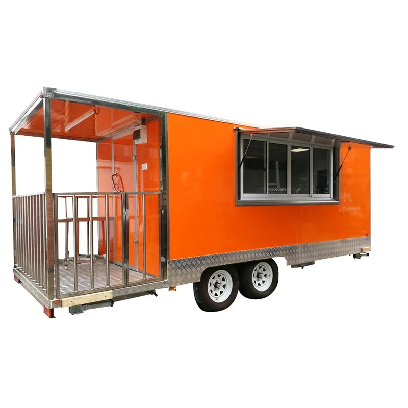 Custom Food Truck Trailer Food Trailer Bbq Trailer With Porch Buy Bbq