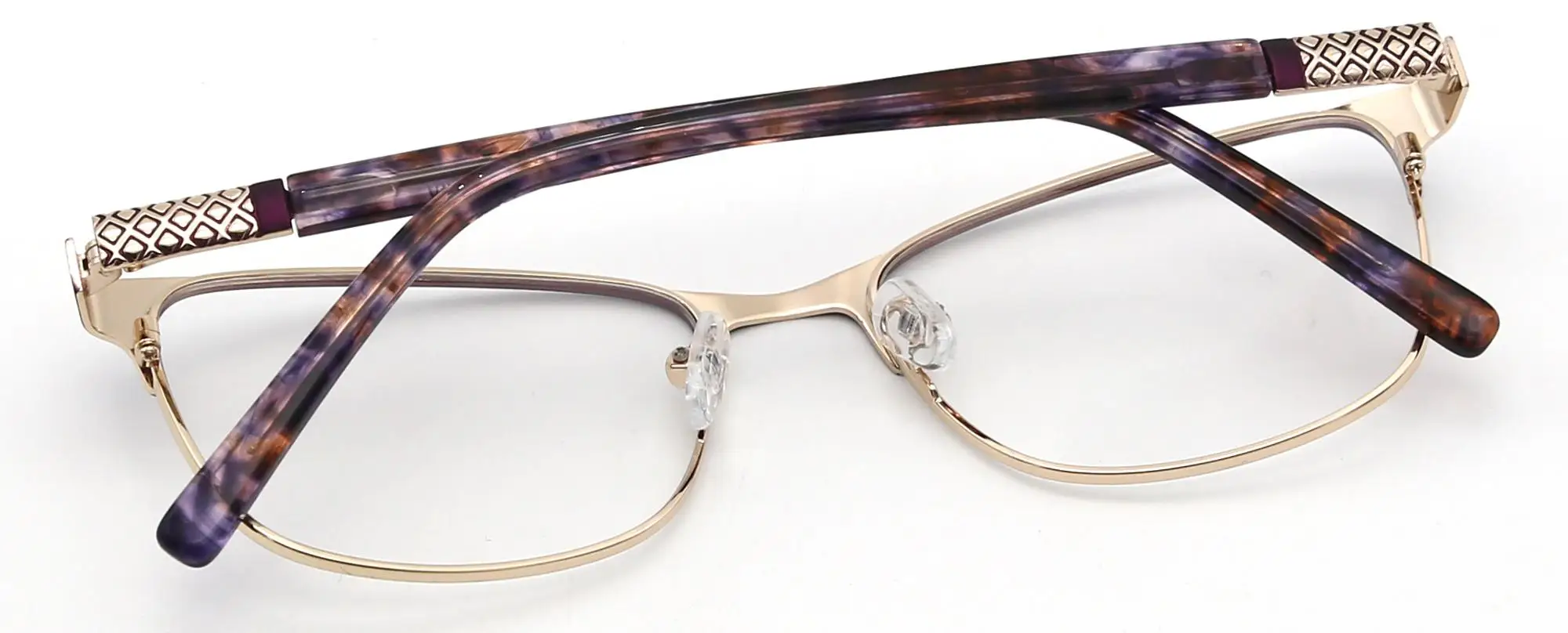 2019 Metal Women Frame Diamond Optical Glasses Brand Name Italy Optical