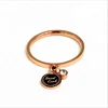 Yiwu Aceon Stainless Steel 2mm Width Band Good Luck Stone Charm Ring