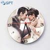 20CM sublimation blank MDF clock wall clock round shape