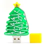 Best Christmas Gift PVC Cartoon USB flash drives Bulk 2GB 4GB 8GB Christmas Tree USB stick 2.0