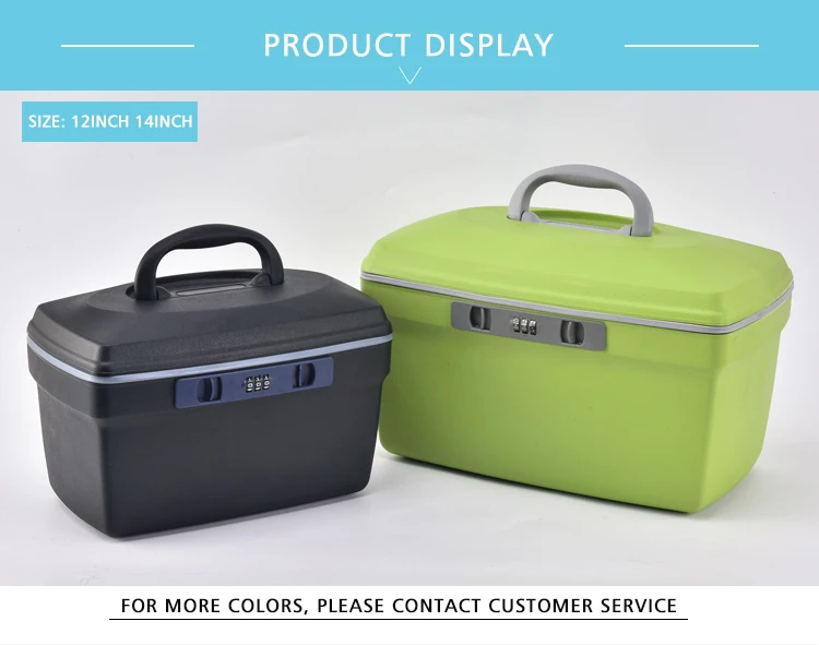 BUBULE New Design Plastic Travel 14" PP Travel Cosmetic Case , Bags Cosmetics