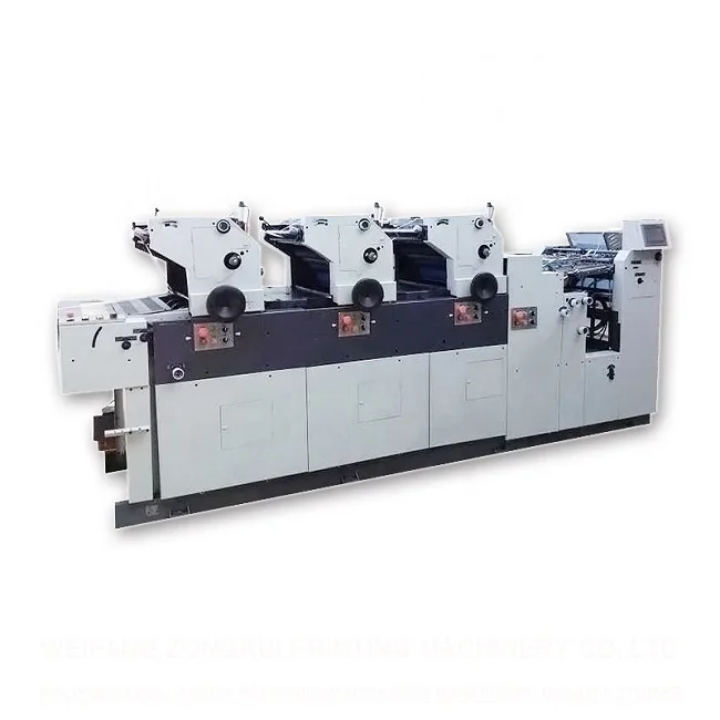 3 colour offset printing machine