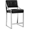 Grey Counter Stool with arms