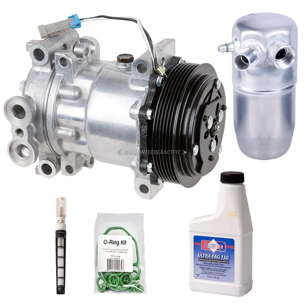 New AC Compressor & Clutch With Complete A/C Repair Kit For Chevy GMC Truck SUV - BuyAutoParts 60-80104RK New