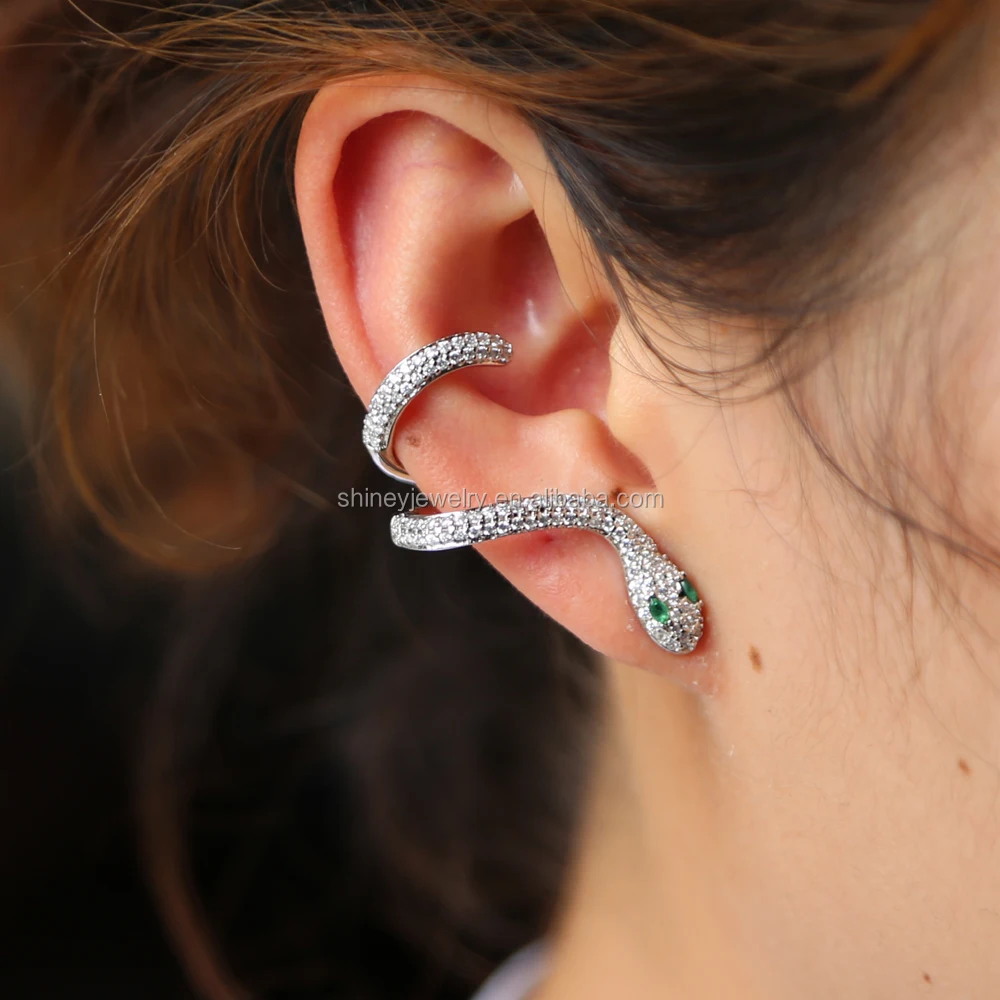 2018 No Piercing Ear Cuff Earrings Cute Animal Snake Y Women Gift 2018 No Piercing Ear Cuff Earrings Cute Animal Snake Y Women Gift European Designer Micro Pave Cz Earring Jewelry