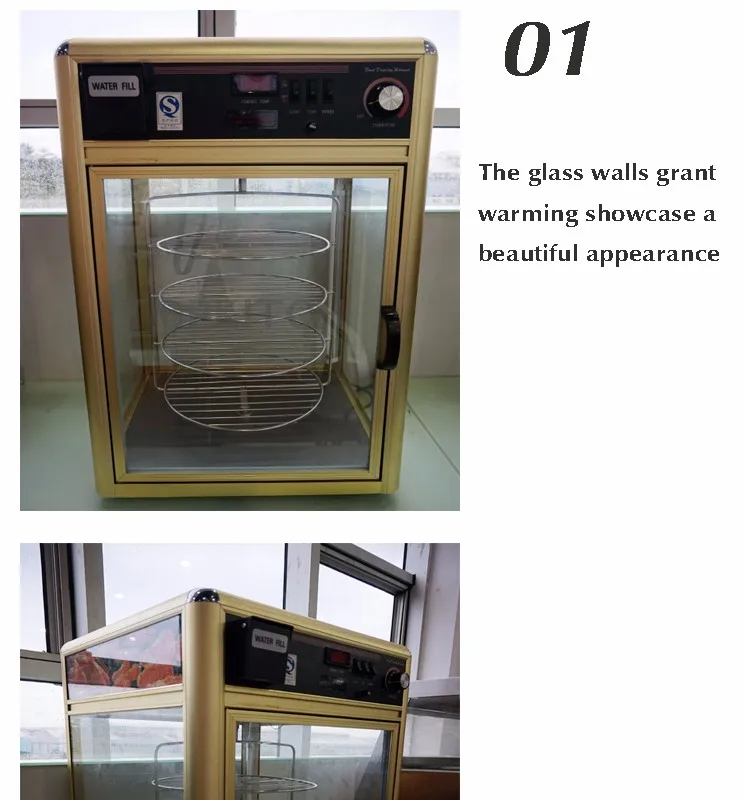 Easy Clean Glass Display Ce Certificate Pizza Warmer Cabinet Buy