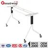 hot sales flexible save space folding table frame with wheels(QM-18)