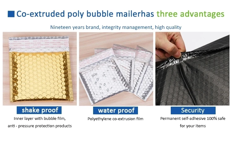Wholesale Glitter Air Padded Bubble Envelopes Mailing Bags me<em></em>tallic Foil Plastic Poly Silver Bubble Mailers