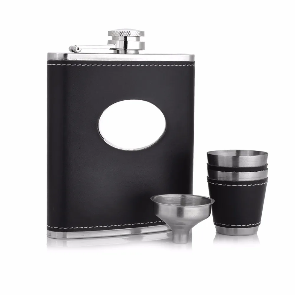 2 OZ Portable Stainless Steel Hip Flask Wine Tube Whisky Alcohol Drinkware