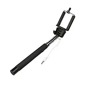 SODIAL(R) Extendable Self Portrait Selfie Handheld Stick Monopod With Remote Button with Clip 7.9"-42.1" for iPhone 4S 5 5S 5C Smartphone Camera