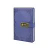 Factory OEM personalized leather diary with lock and key password lock notebook for girls