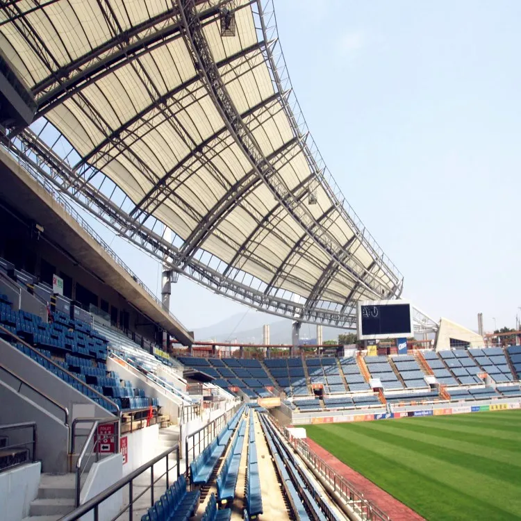 Наружная крыша для футбольной. Стадион со звездами на крыше. Yongin mireu Stadium.. Стадионы примеры