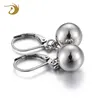 Fashion Ear Jewelry Gifts For Ladies Stainless Steel Ball Drop Earrings