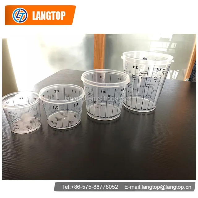 mixing cups for with position scale measuring quick mix quart