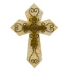 High Quality cross shape custom printing decorative christian baptism gift wood carving cross